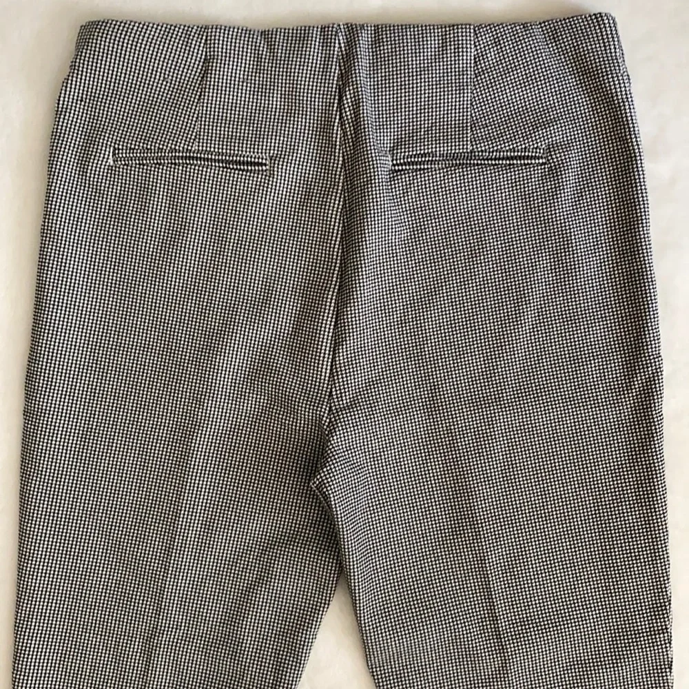 Massimo Fabbro Italy | Houndstooth Front Seam Pull On Crop Pants Black/White 10 - Picture 9 of 11
